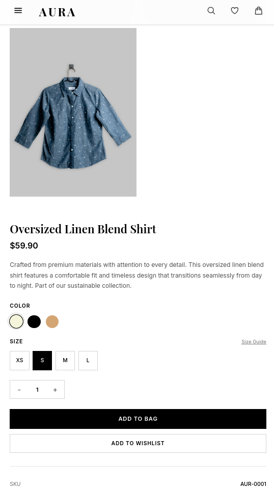 Product Listing View